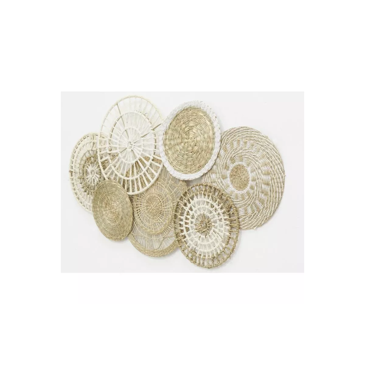 Decoration Murale en Jute et Coton 88x50