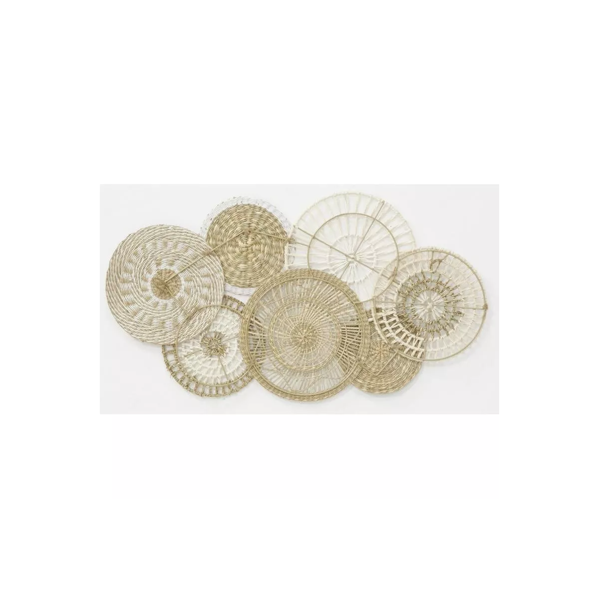 Decoration Murale en Jute et Coton 88x50