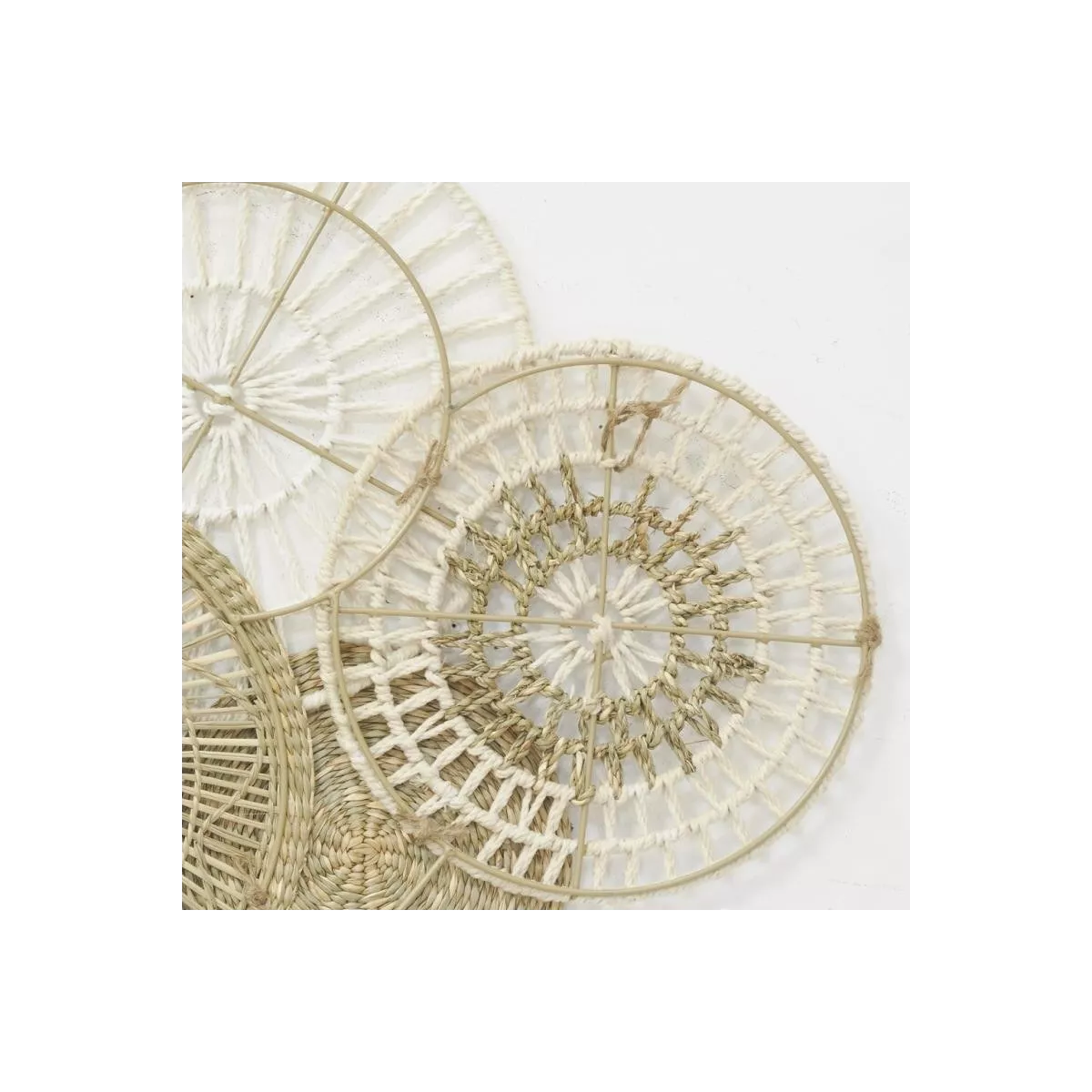 Decoration Murale en Jute et Coton 88x50
