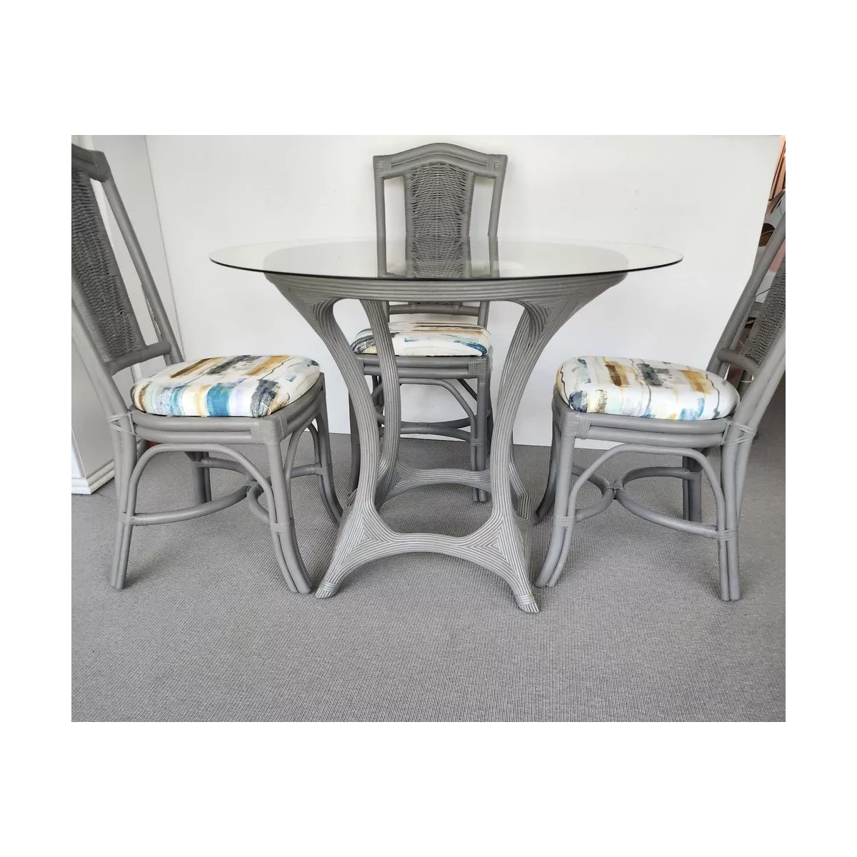 Table Helios Rotin Taupe