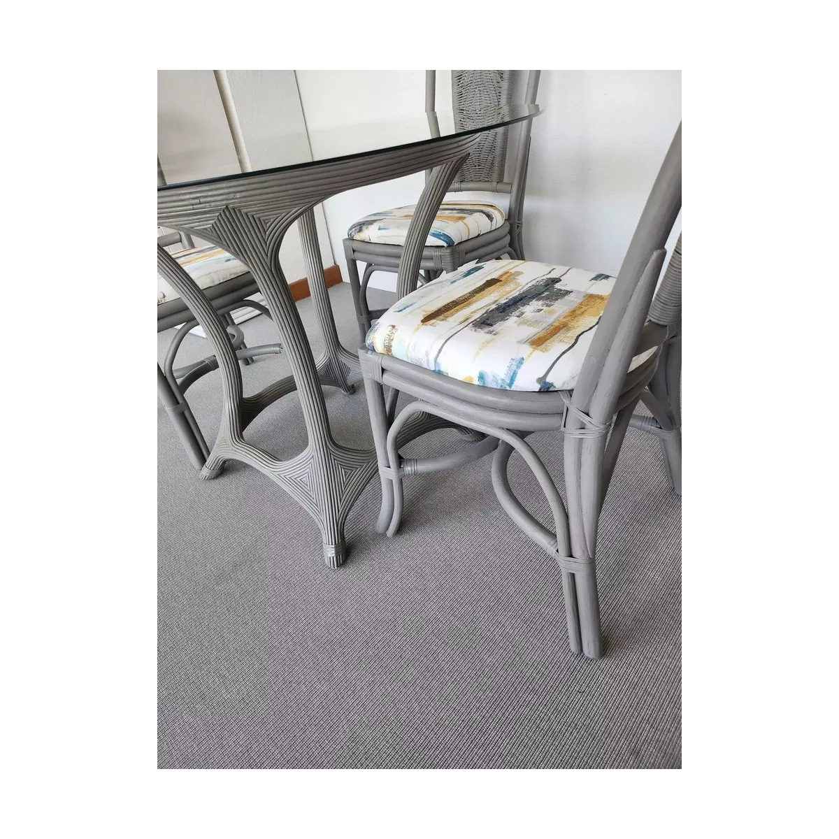 Table Helios Rotin Taupe