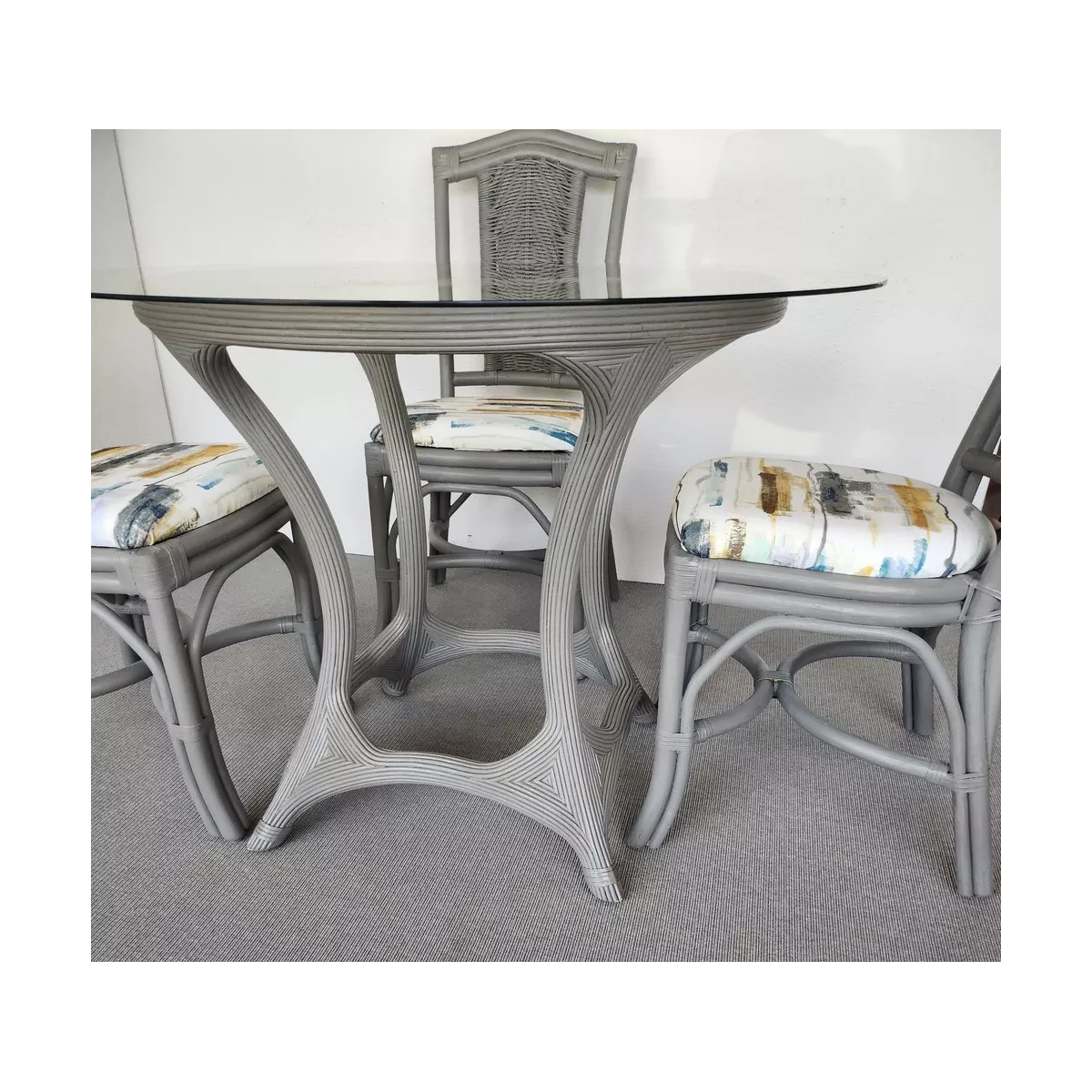 Table Helios Rotin Taupe