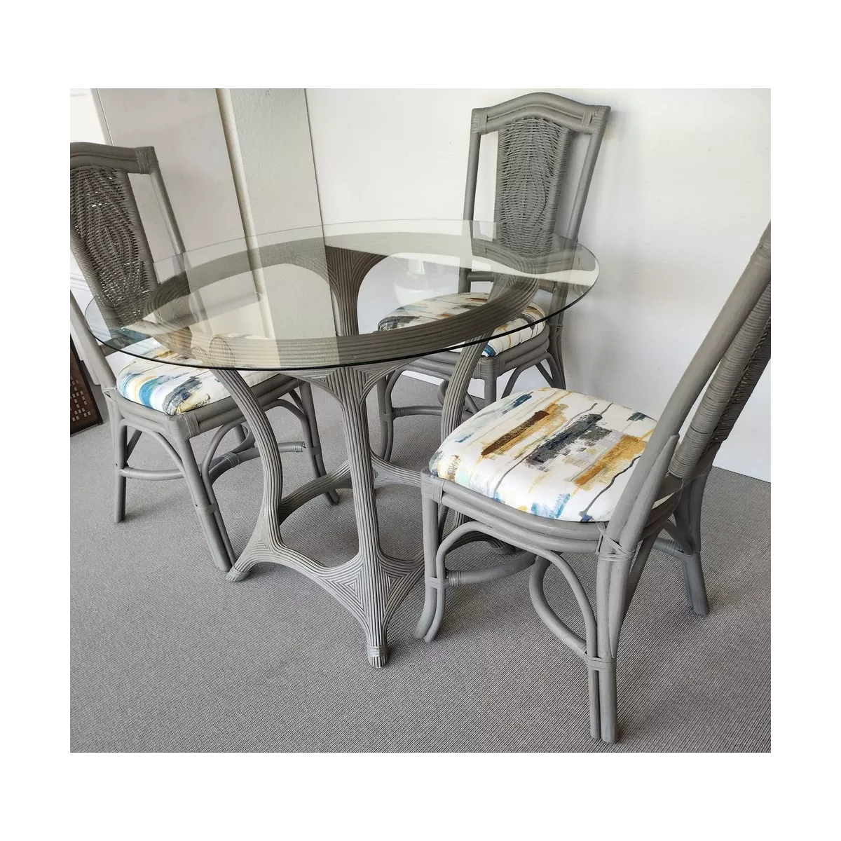 Table Helios Rotin Taupe