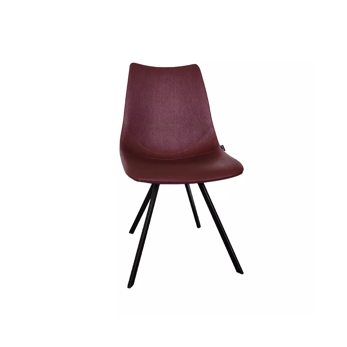 Chaise Happy Simili Wicker Prune