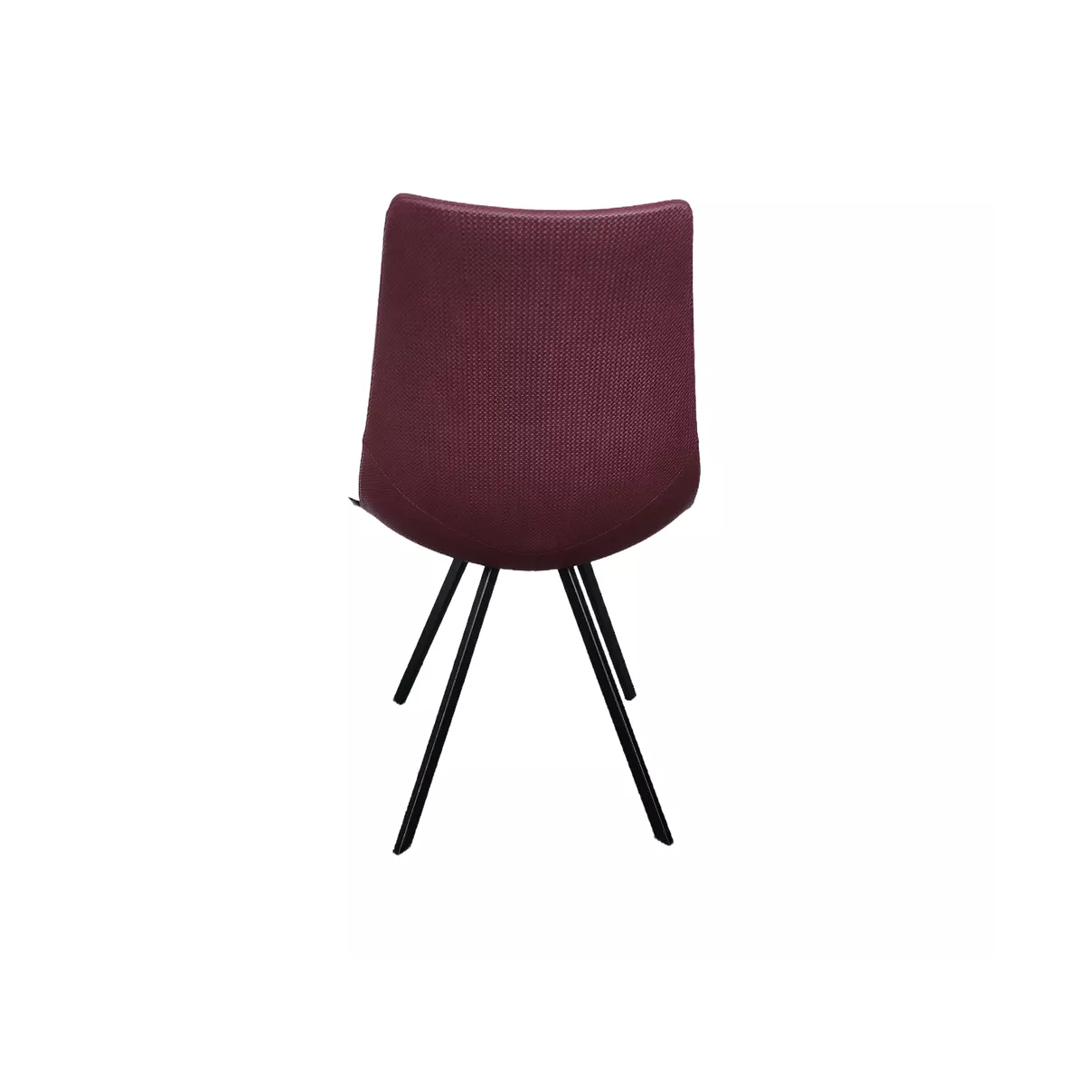 Chaise Happy Simili Wicker Prune