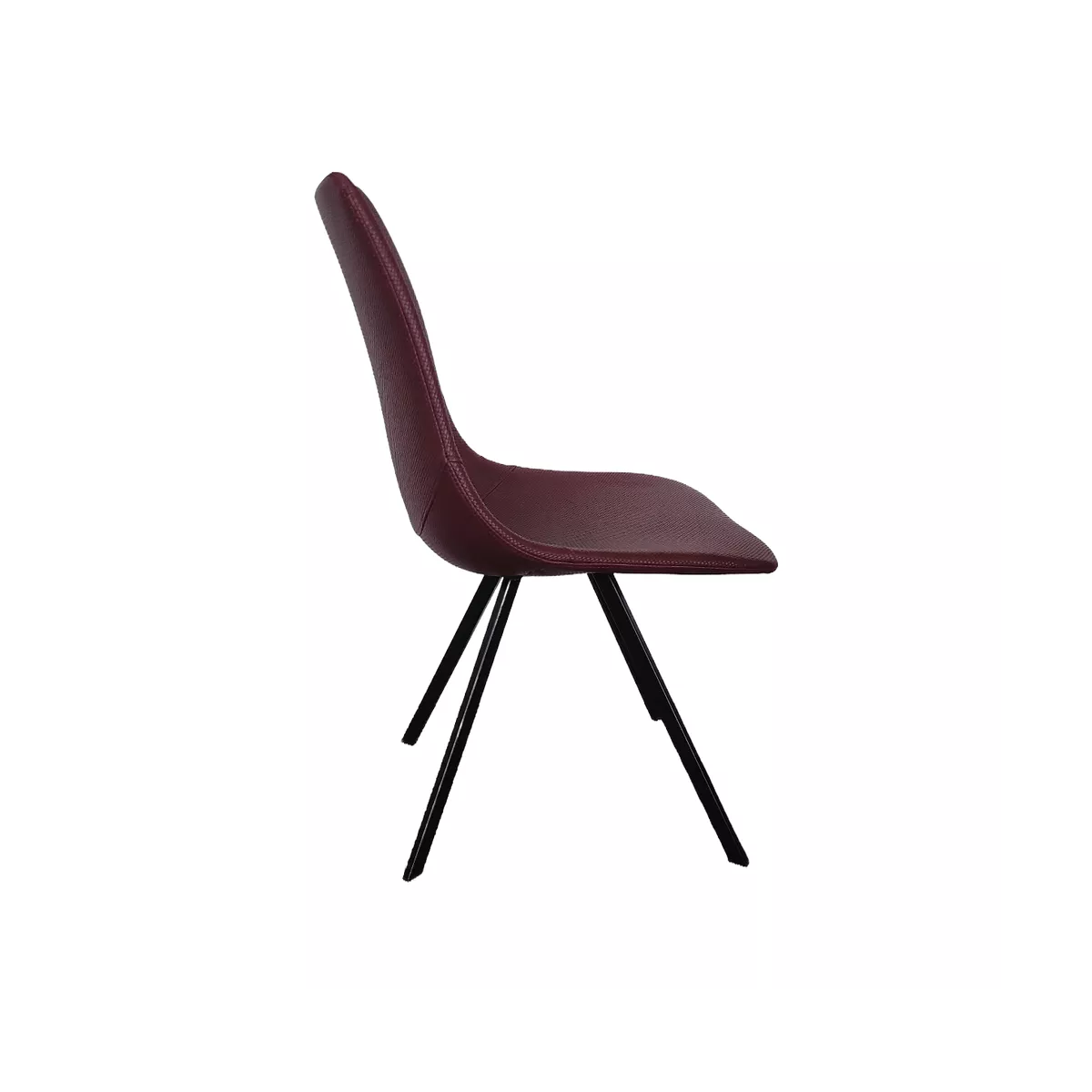 Chaise Happy Simili Wicker Prune