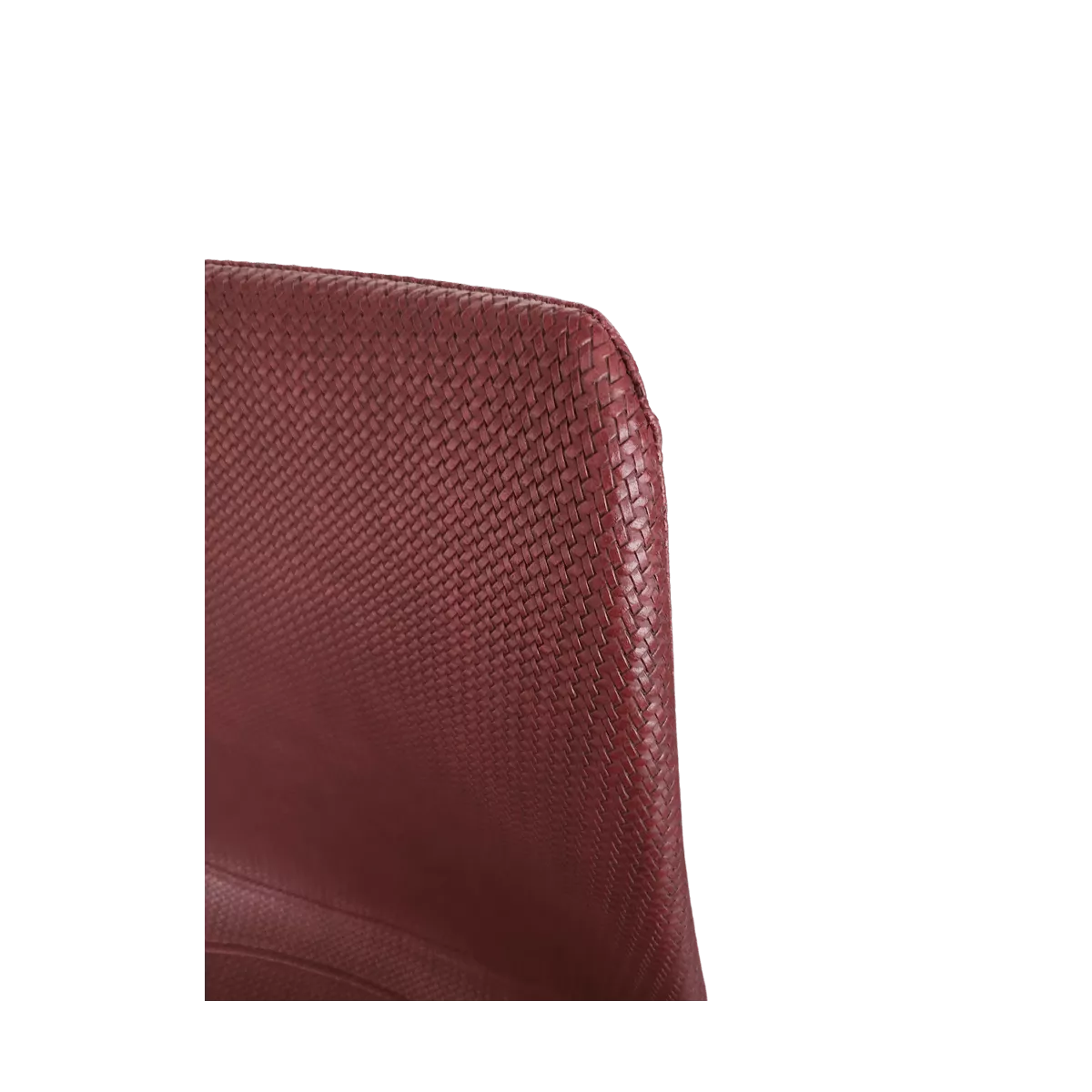 Chaise Happy Simili Wicker Prune