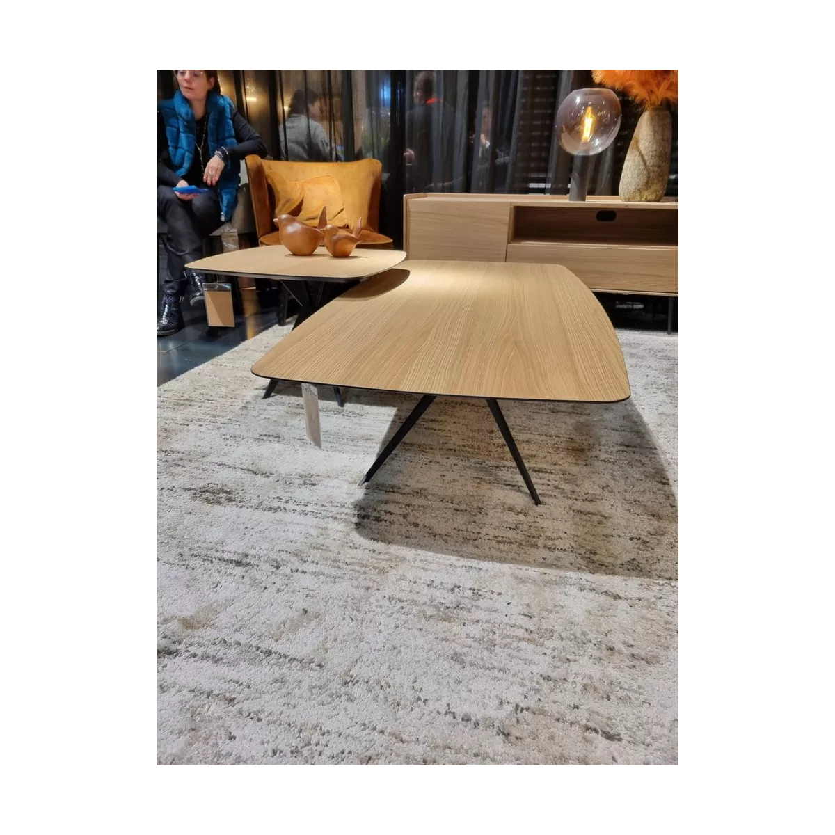 Fauteuil Ina Velours Cognac