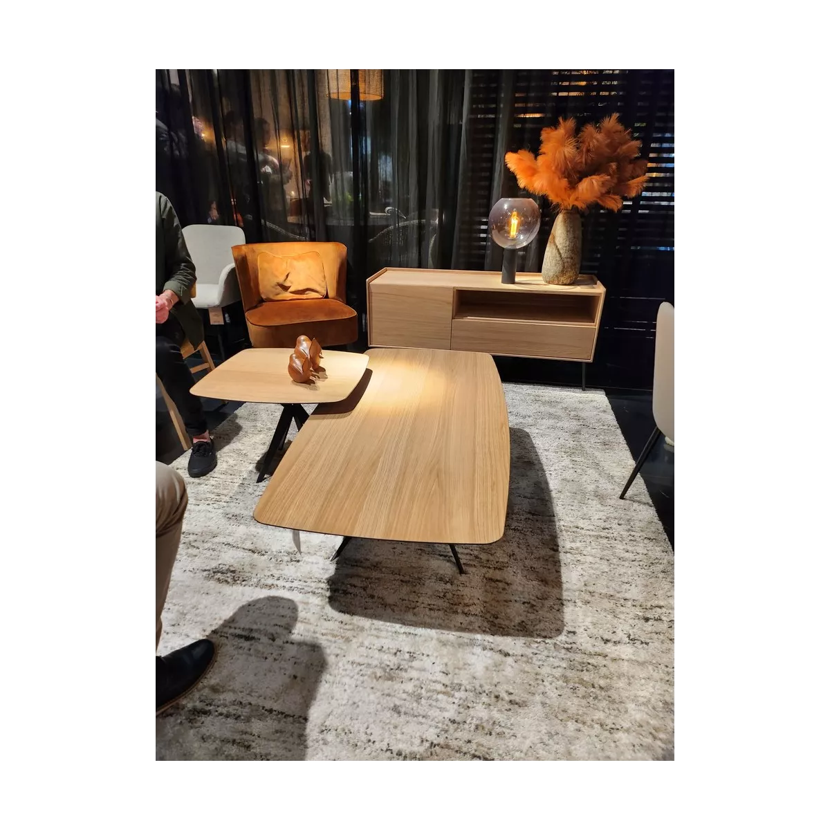 Fauteuil Ina Velours Cognac