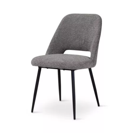 Chaise Omis Tissu Dark Grey