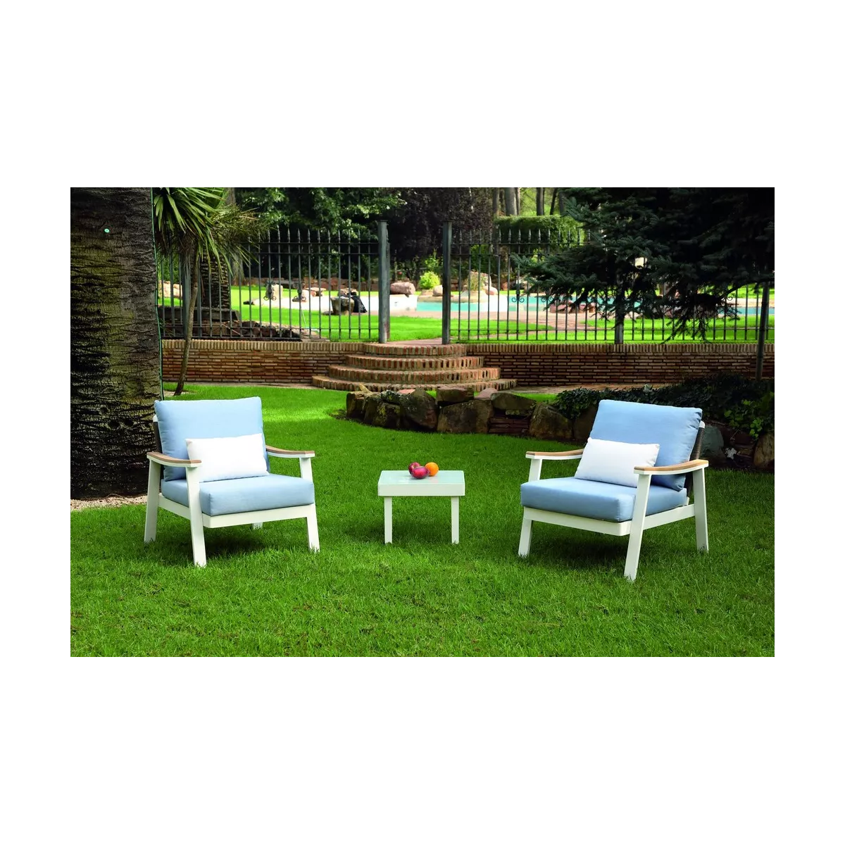 Salon Creta : Canapé 3 places + 2 Fauteuils