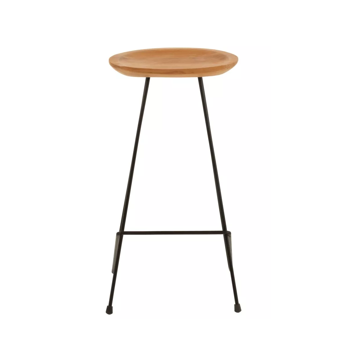 Tabouret de bar  Teck Naturel et Métal