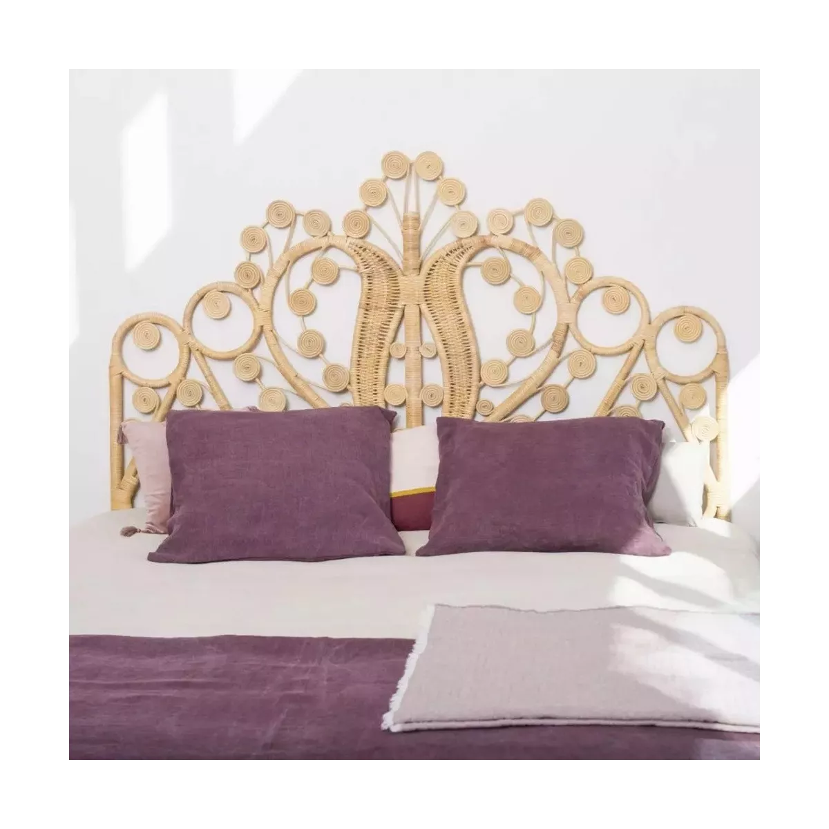 Tête de Maharaja en Rotin