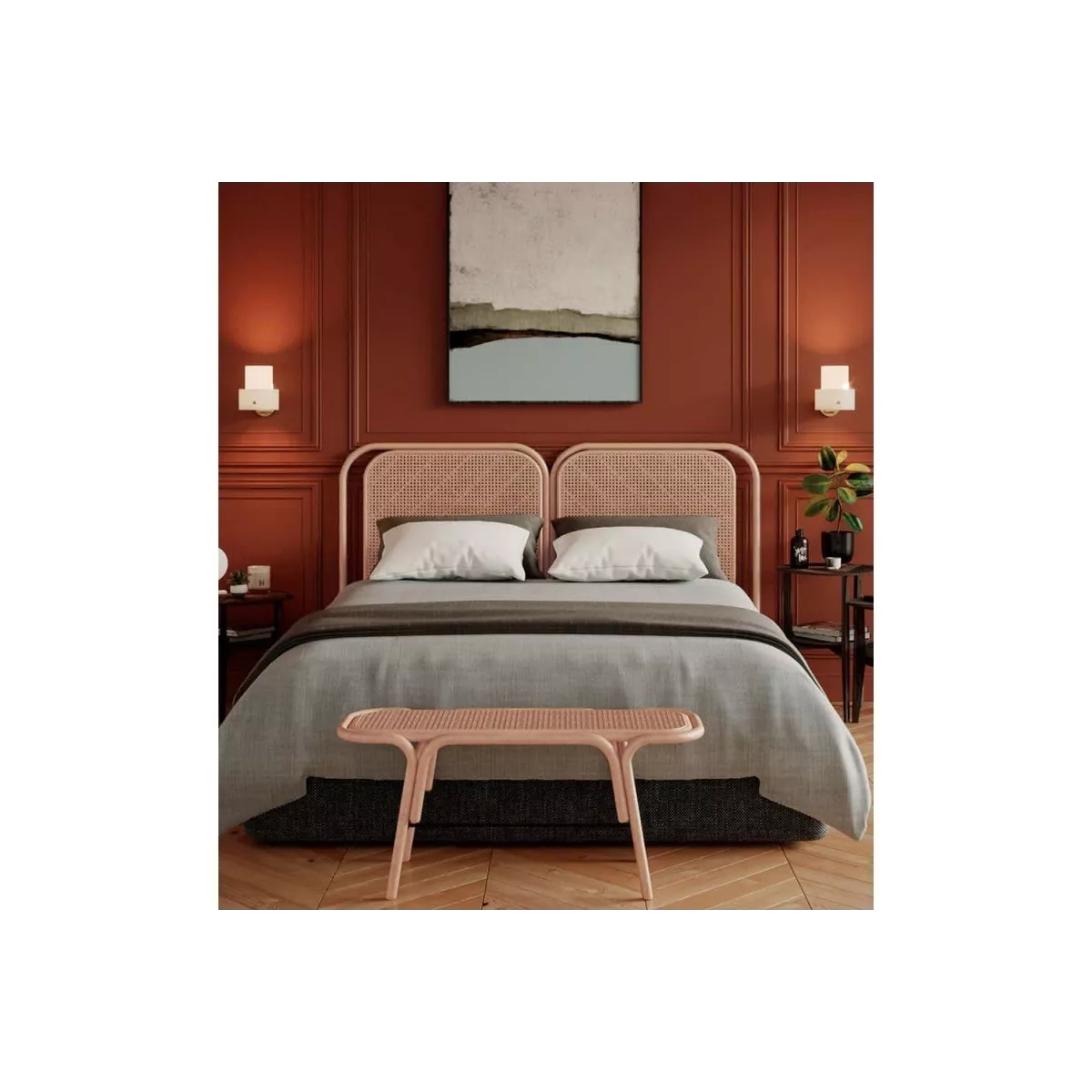 Tête de lit en Rotin Passage 180cm