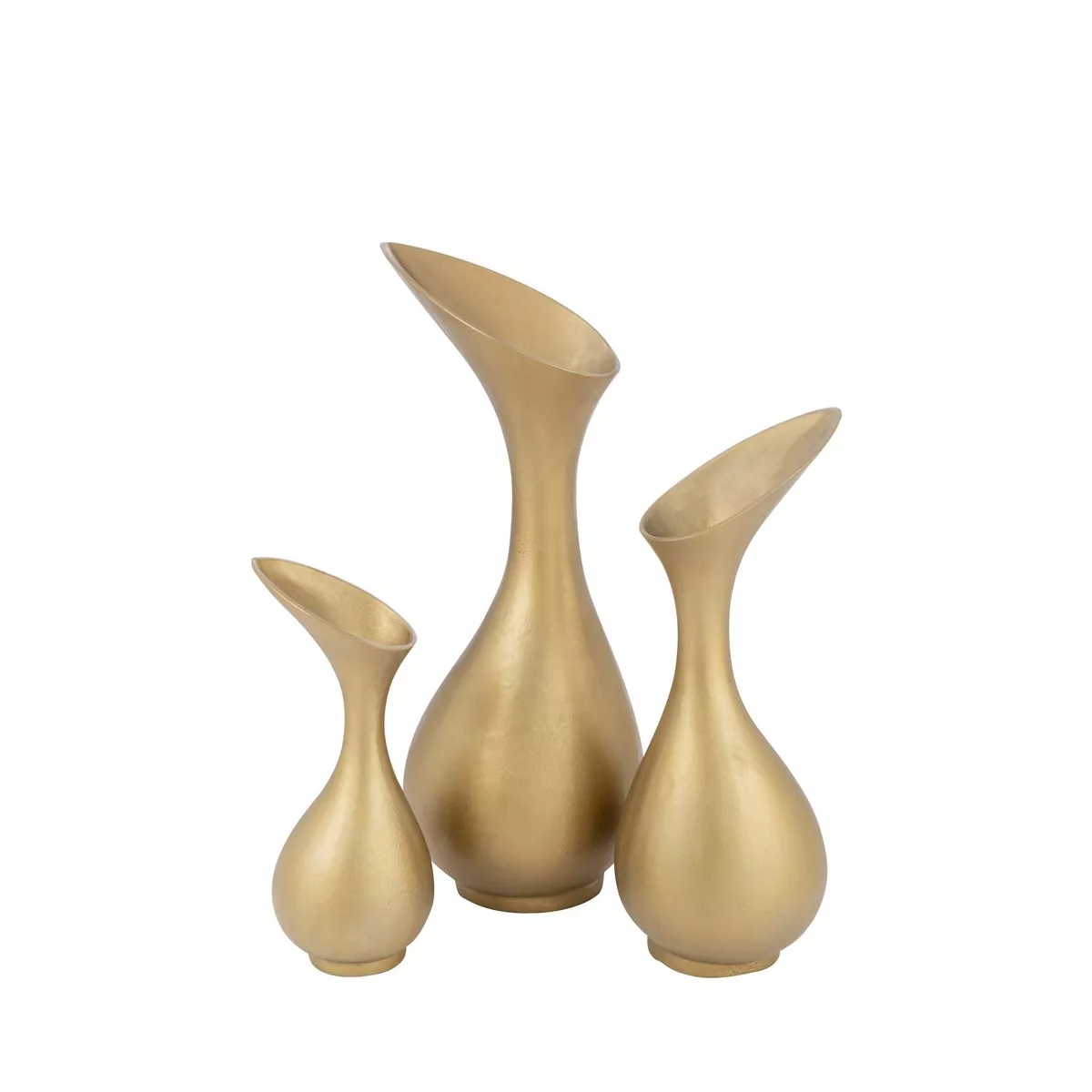 Vase Aluminium Doré 60h