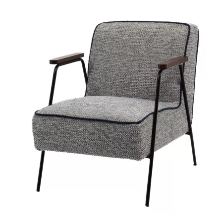 Fauteuil Huggy tissu Chiné Gris