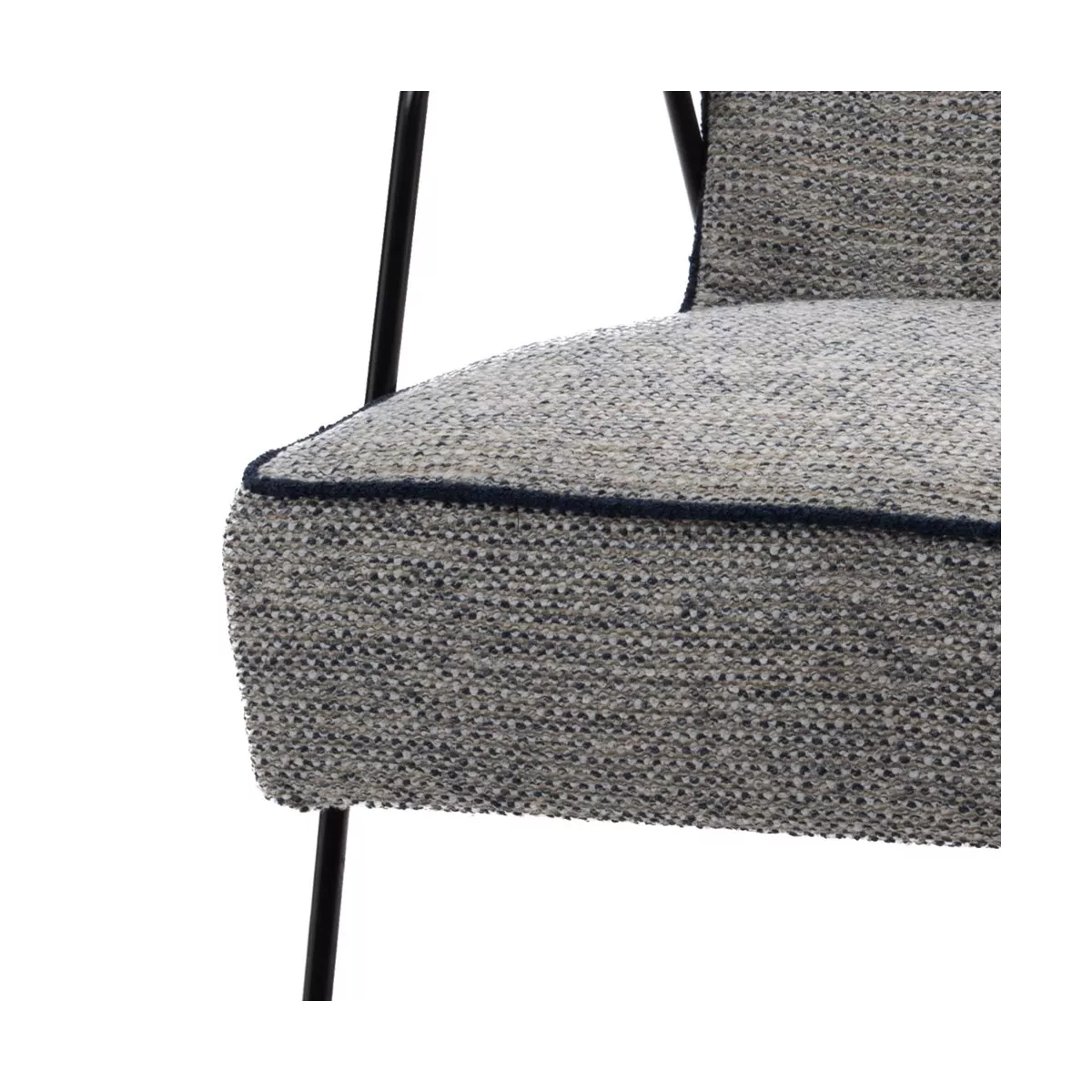 Fauteuil Huggy tissu Chiné Gris