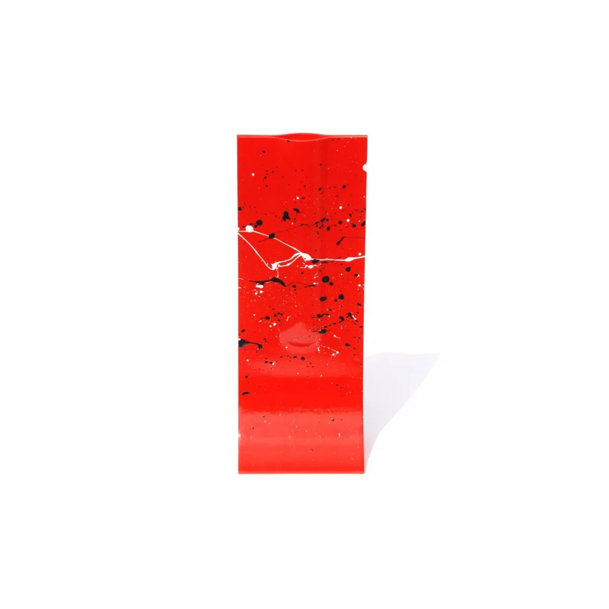 Vase Verre  Design Rouge H.36