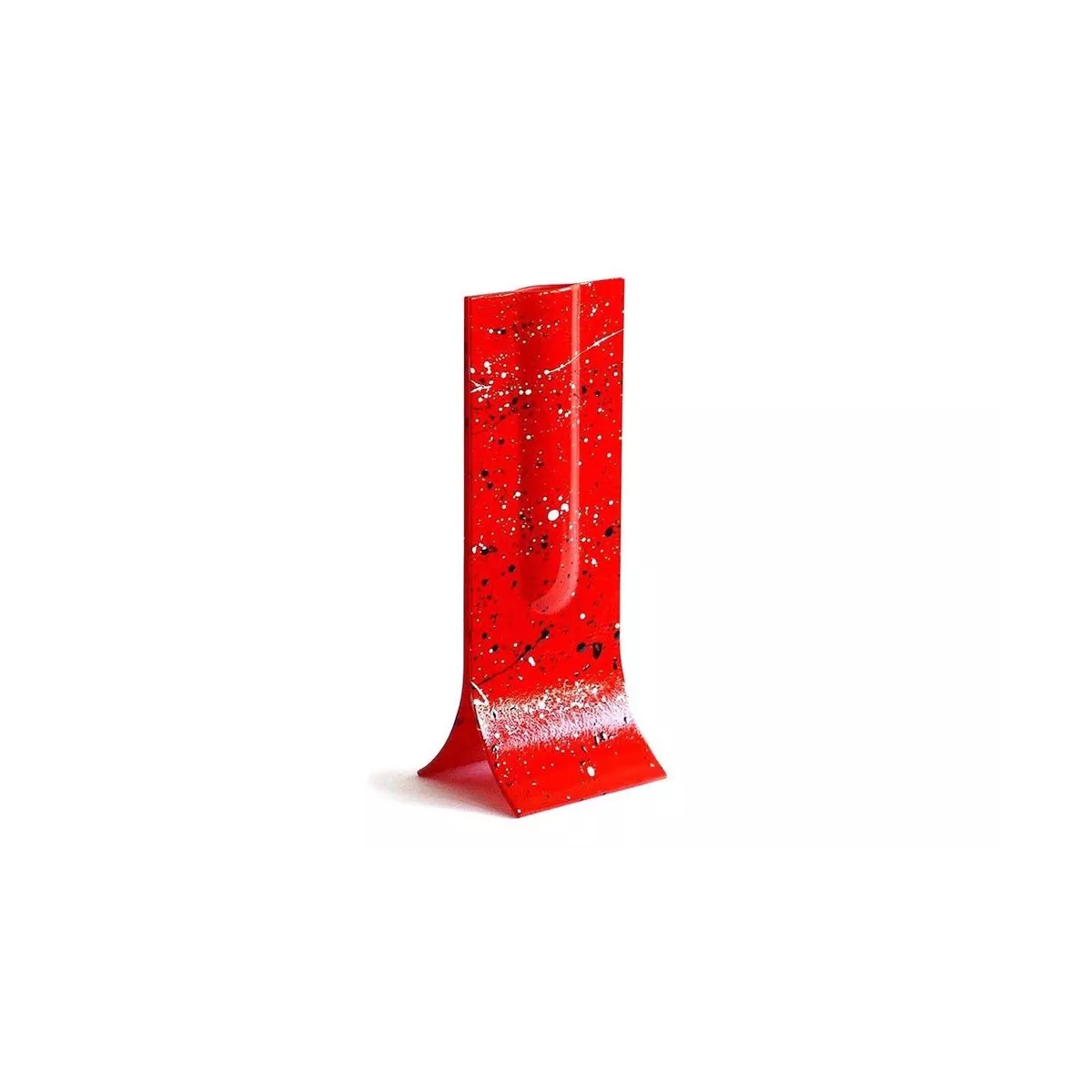 Vase Verre  Design Rouge H.36