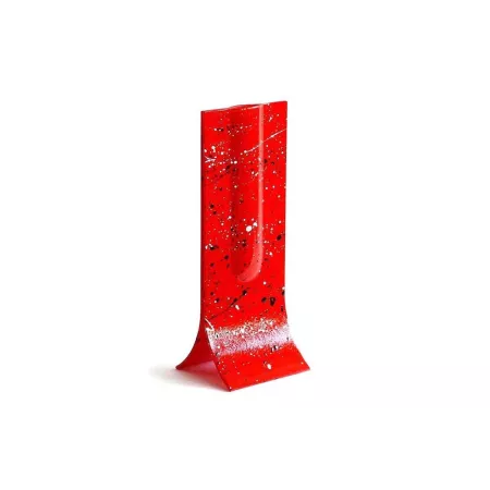 Vase Verre  Design Rouge H.36