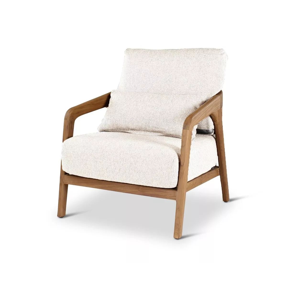Salon Lisa Teck Naturel canape 3 Places + 2 Fauteuils