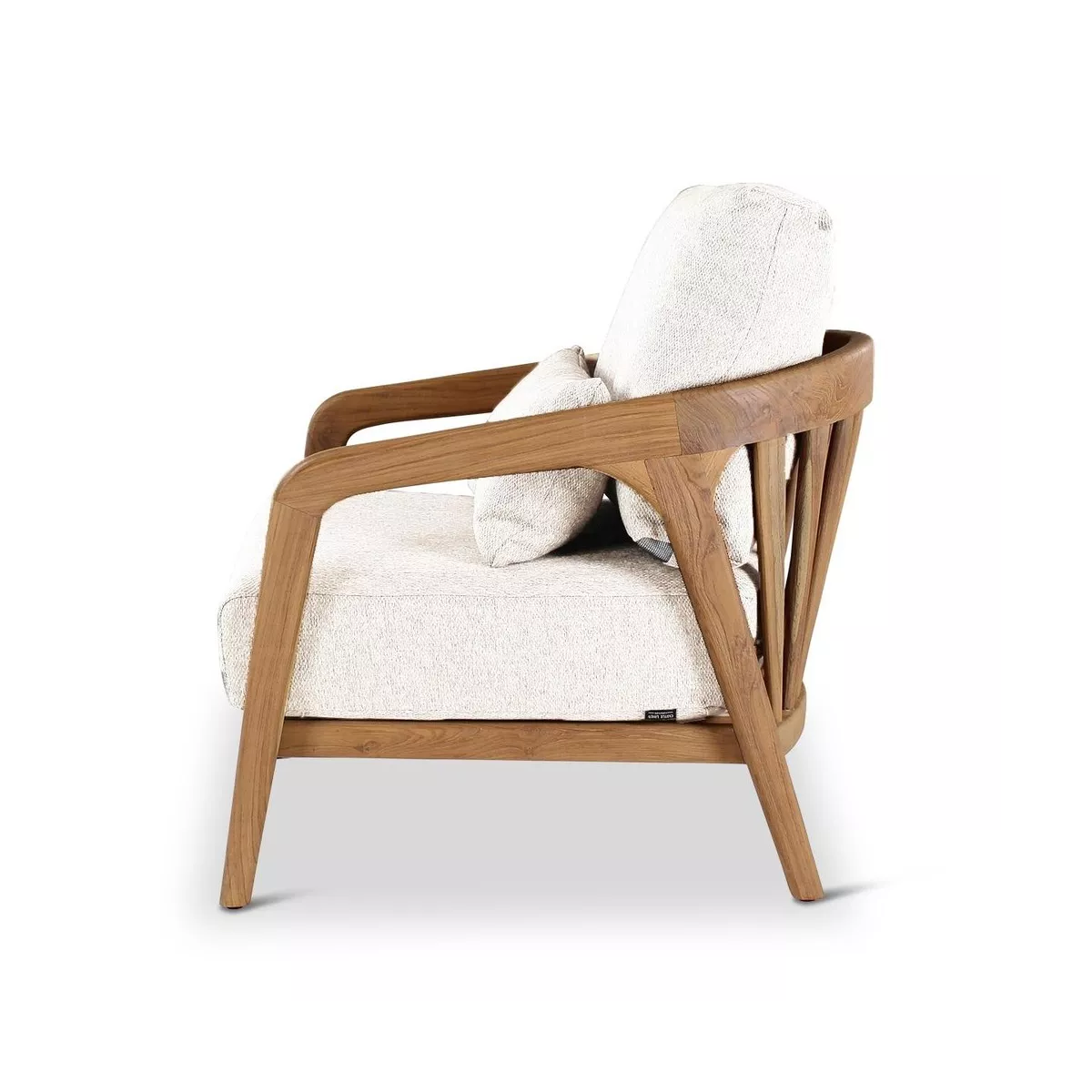 Salon Lisa Teck Naturel canape 3 Places + 2 Fauteuils