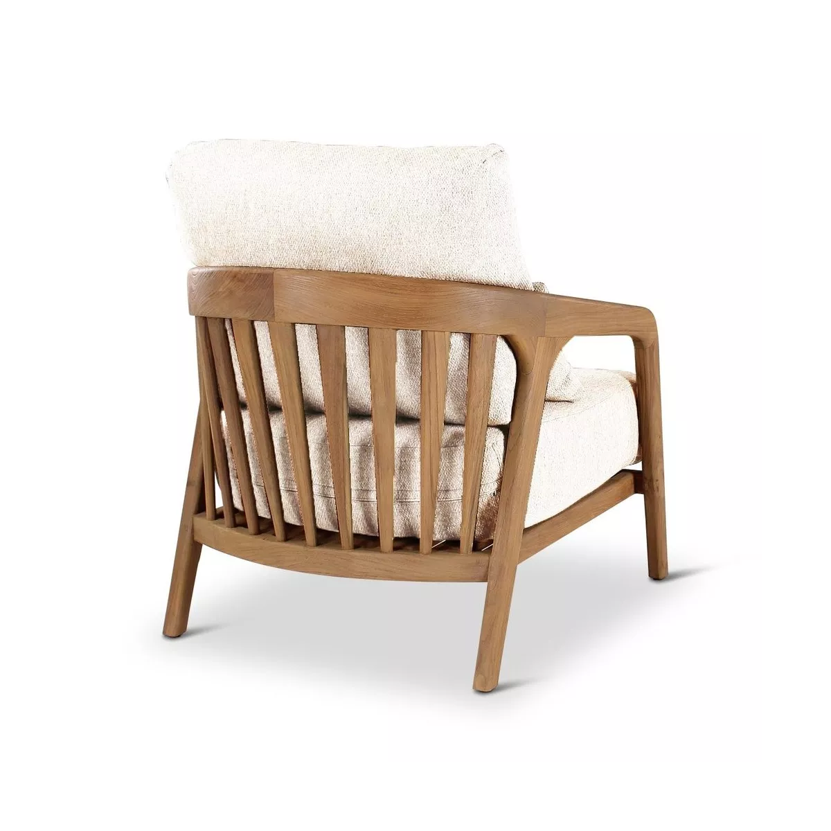 Salon Lisa Teck Naturel canape 3 Places + 2 Fauteuils