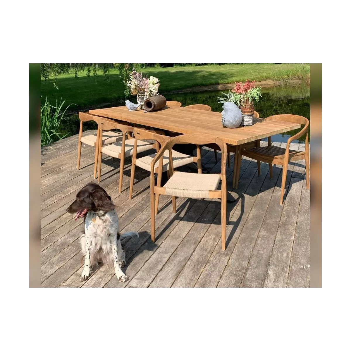 Fauteuil de Repas Anais Teck Naturel