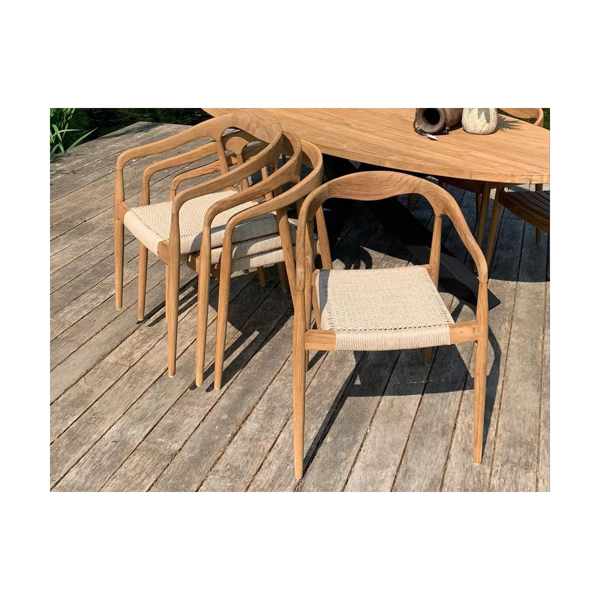 Fauteuil de Repas Anais Teck Naturel