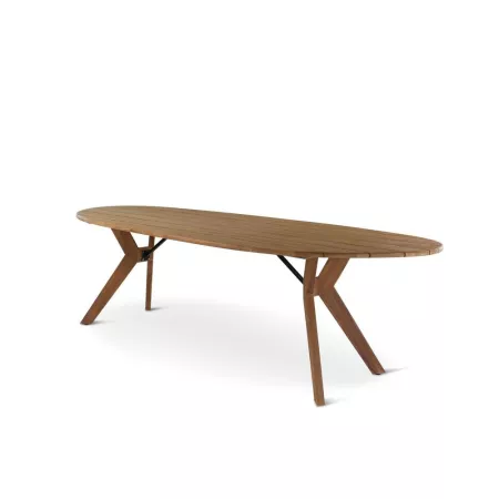 Table de repas Castor Teck Naturel 300x126 cm
