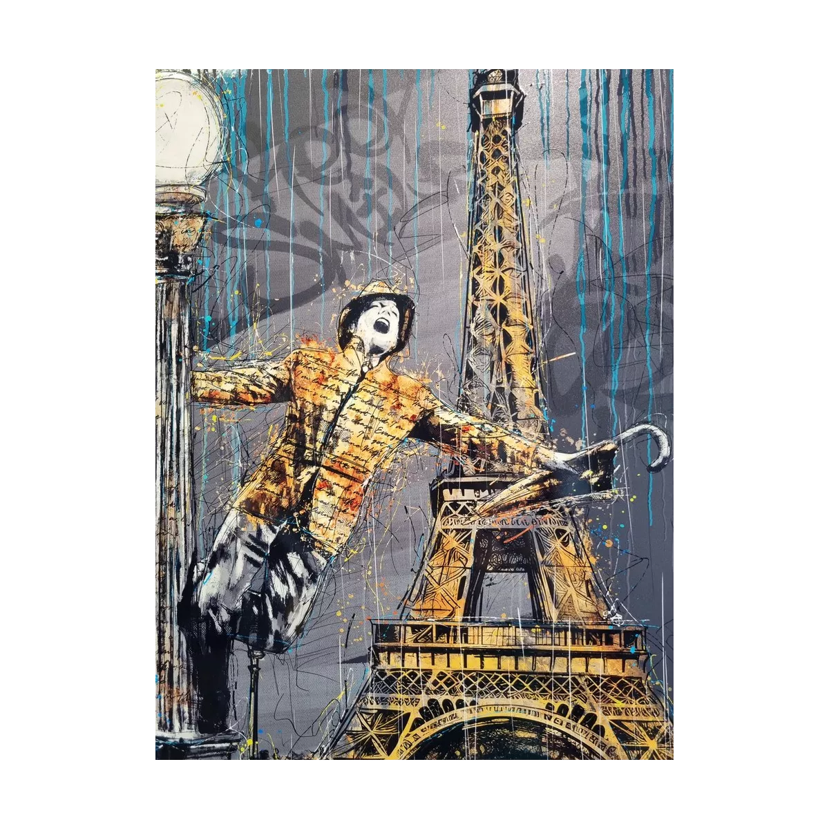 Tableau Romaric, Homme et Lampadaire