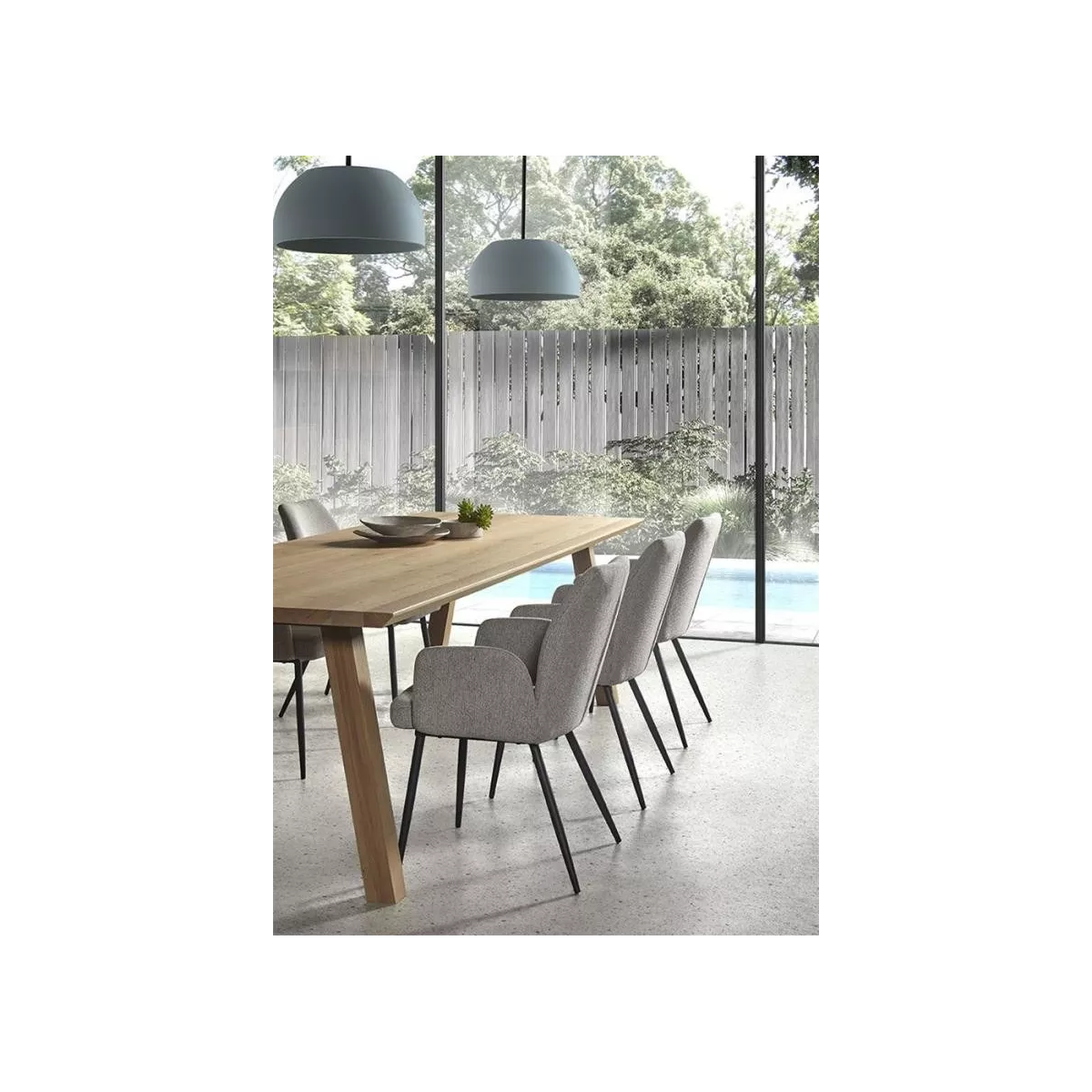 Fauteuil Vigo Tissu Dark Grey