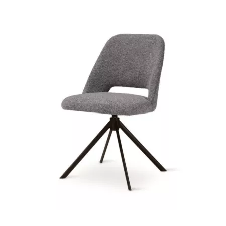 Chaise Omis Pivotante Tissu Dark Grey