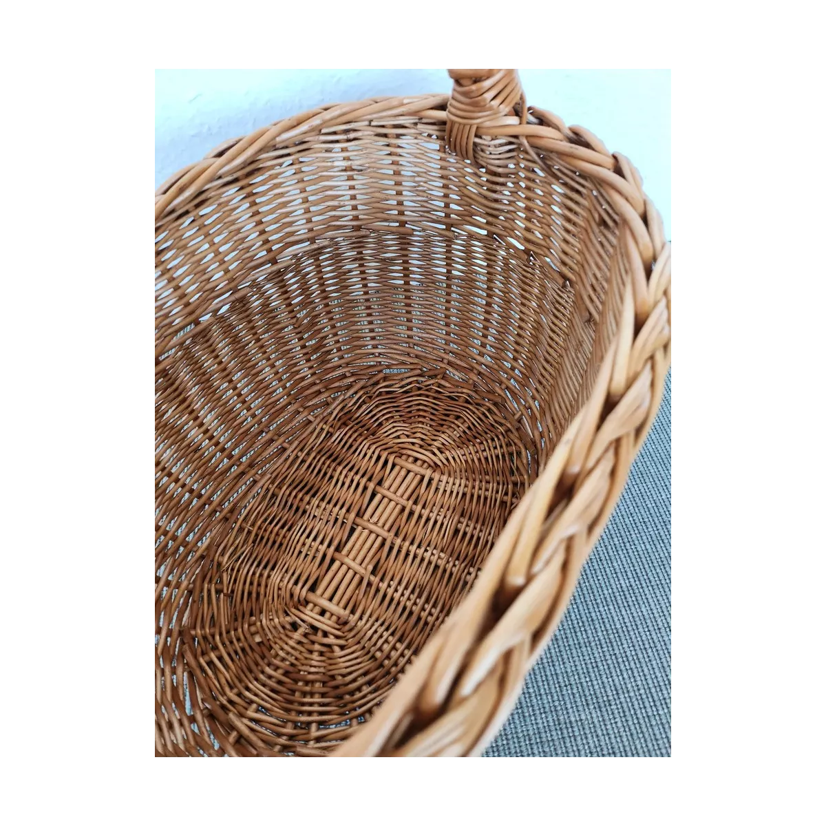 Panier Gondole Archi 40x25 Osier Roux