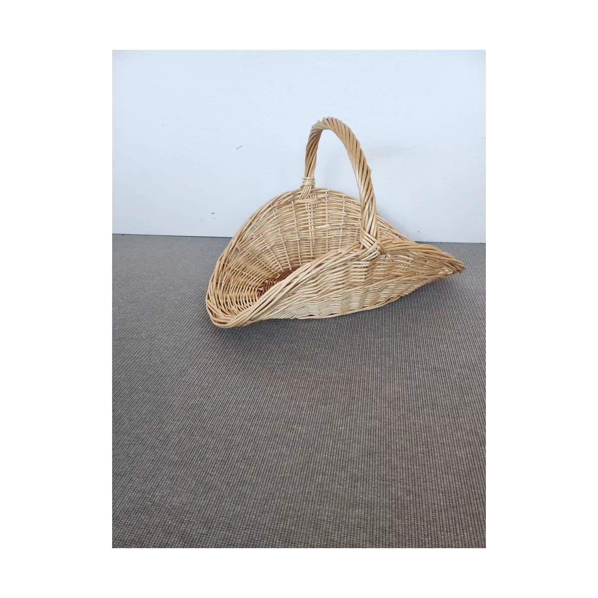 Panier à bois Marius Osier Naturel 60x42