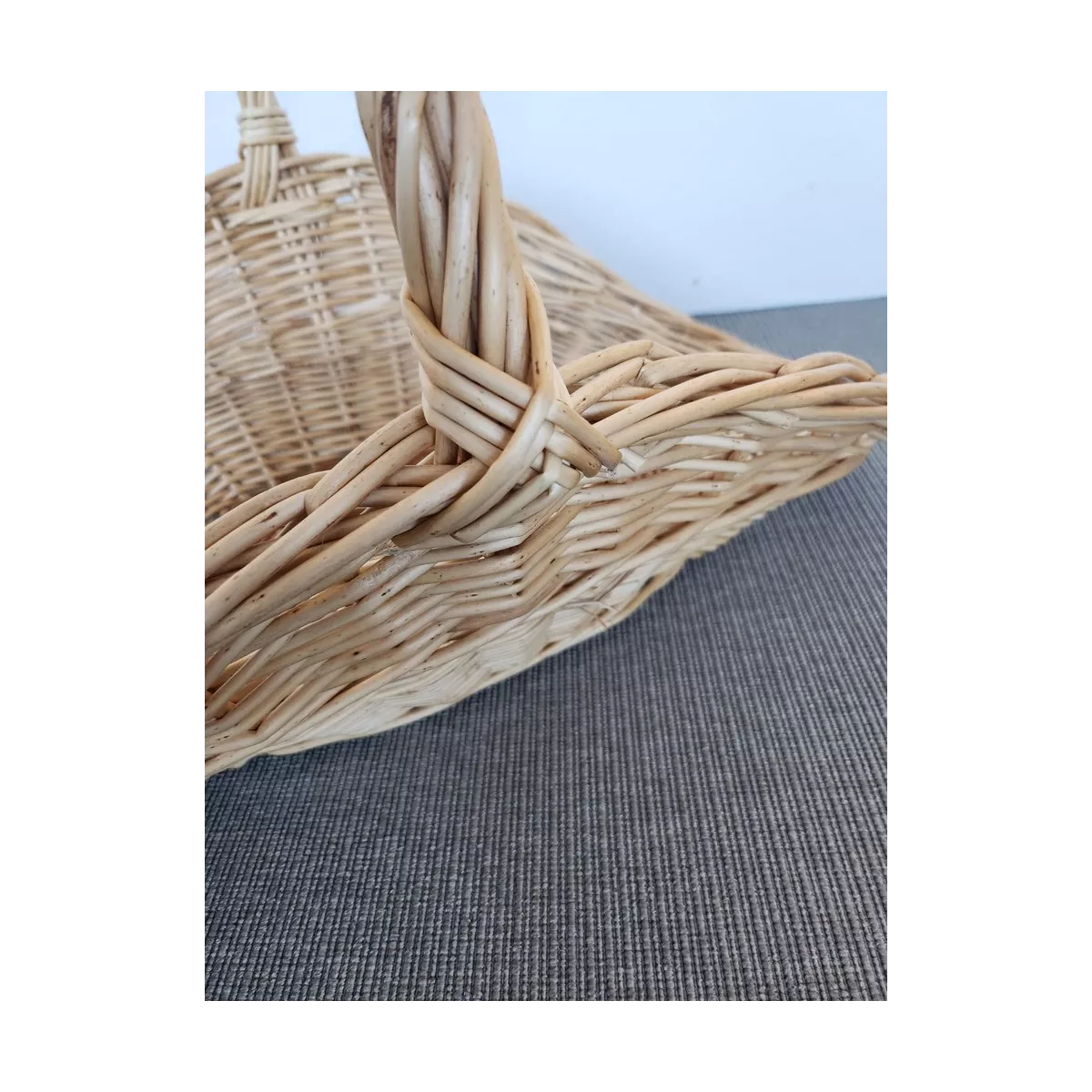 Panier à bois Marius Osier Naturel 60x42