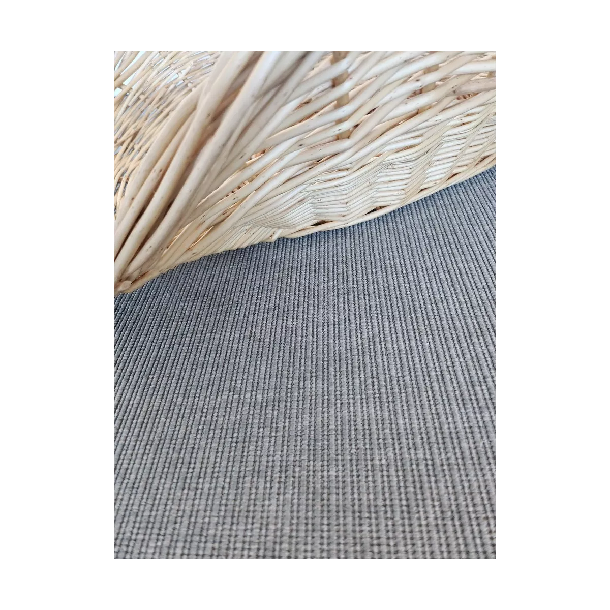 Panier à bois Marius Osier Naturel 60x42