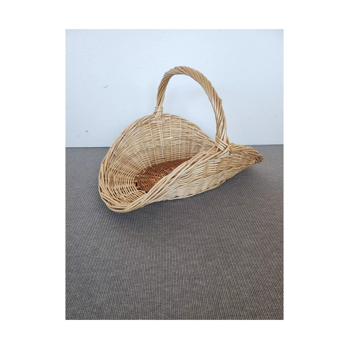 Panier à bois Marius Osier Naturel 60x42