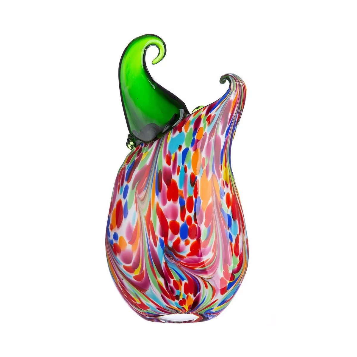 Vase Pâte de verre Visage Venito H.35 cm