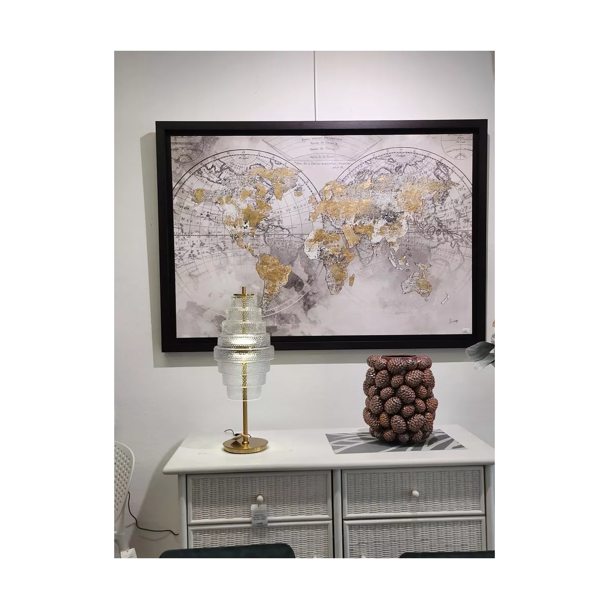 Tableau Mappemonde 135x93