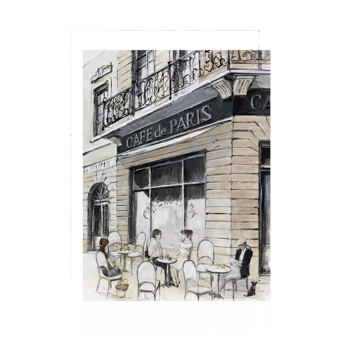 Tableau  Café de Paris 60x80