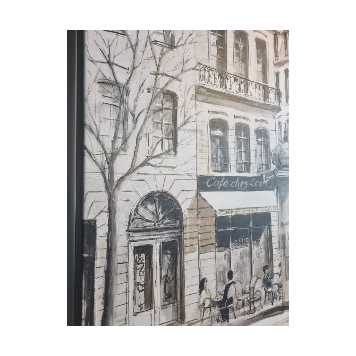 Tableau  Café Chez Léon 60x80