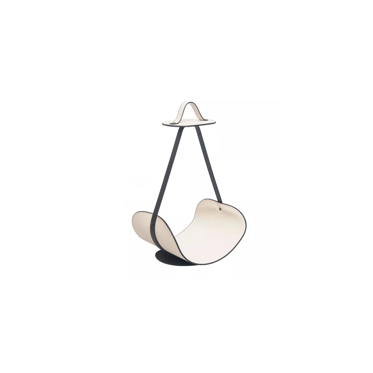 Porte Revues Métal et Simili Beige