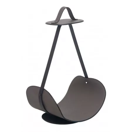 Porte Revues Métal et Simili gGris Foncé