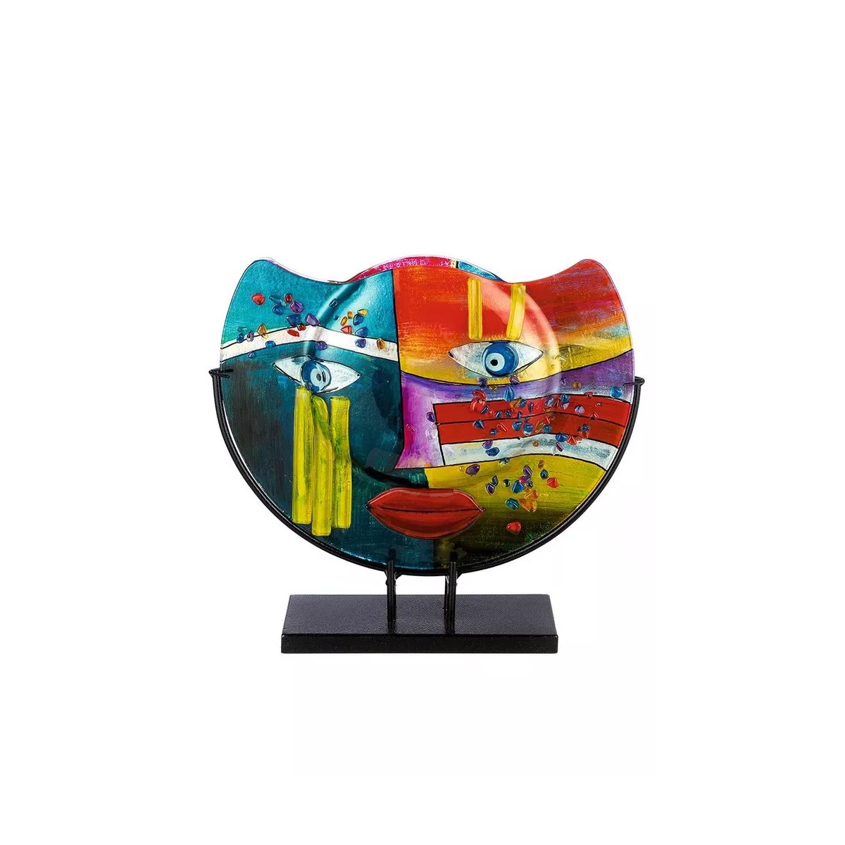 Vase Verre sur Socle Fashion h35 cm