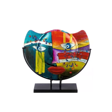 Vase Verre sur Socle Fashion h35 cm