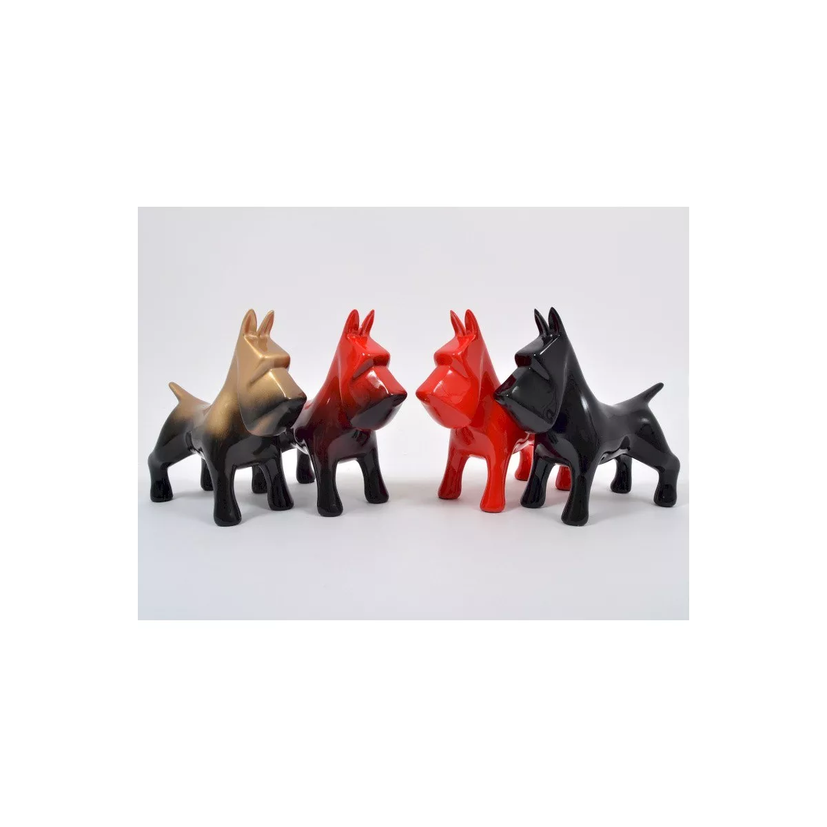 Chien Yumi rouge h.25cm