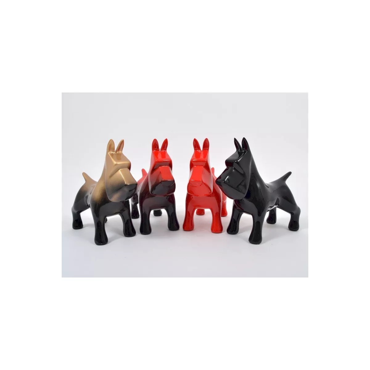 Chien Yumi rouge h.25cm