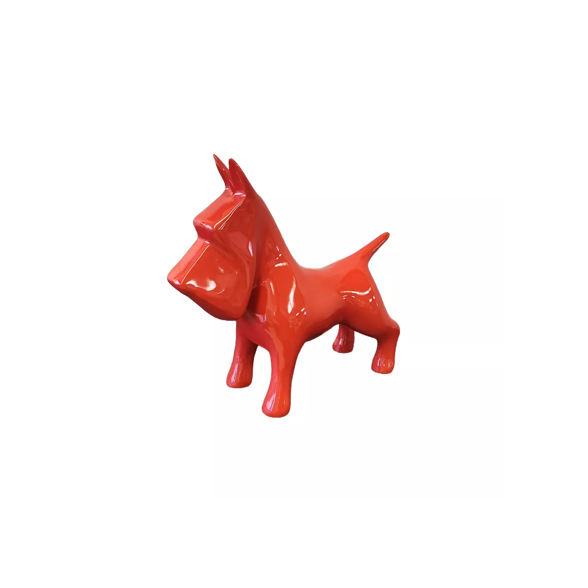 Chien Yumi rouge h.25cm