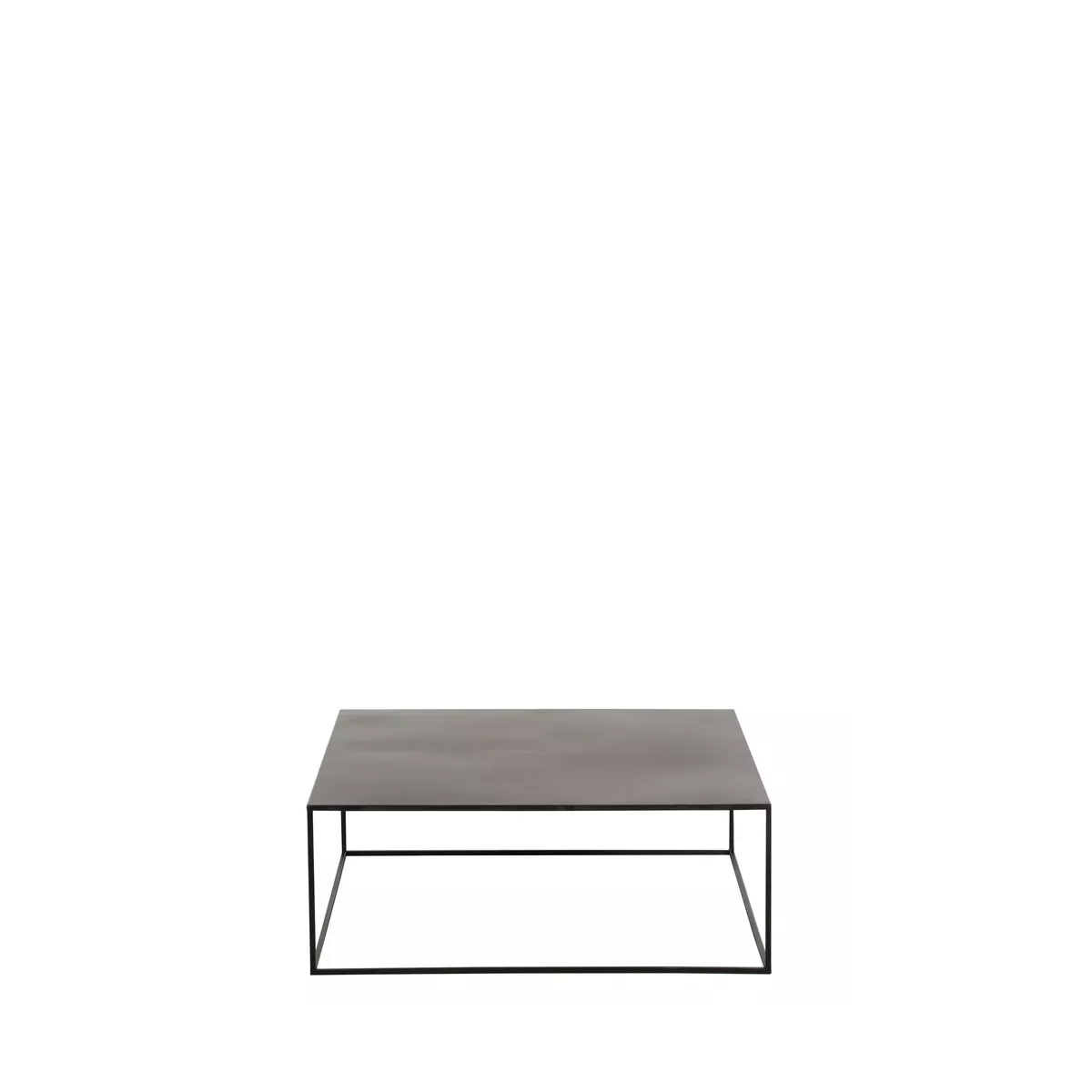 Table Basse carré métal noir 80x80